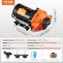 VEVOR 12V Diaphragm Pump 5 GPM (18.93 L/min) 5-Chamber 12Volt DC Water Pump, for RV Yacht Food Truck Camper Marine, with Automatic Pressure Switch 40-100 PSI Adjustable, 1/2 in MNPT Inlet/Outlet Size