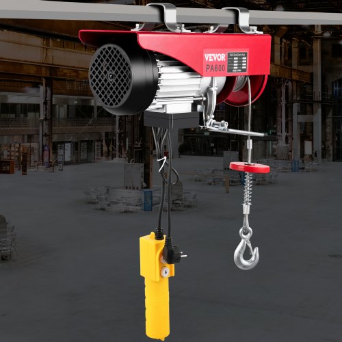 600kg Electric Hoist Scaffold Winch Lifting Crane Scaffolding Garage Gantry
