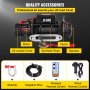 VEVOR 13500 LBS Electric Truck Winch12v Electric Winch ATV Synthetic Rope with Remote Control