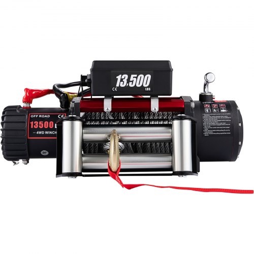 VEVOR Electric Winch Recovery 12v 13500Lb / 6125Kg,Electric Truck Winch with Handle and Wireless Remote Control,13500Lb /6125Kg Electric Truck Winch with 92 ft Strong Steel Cable
