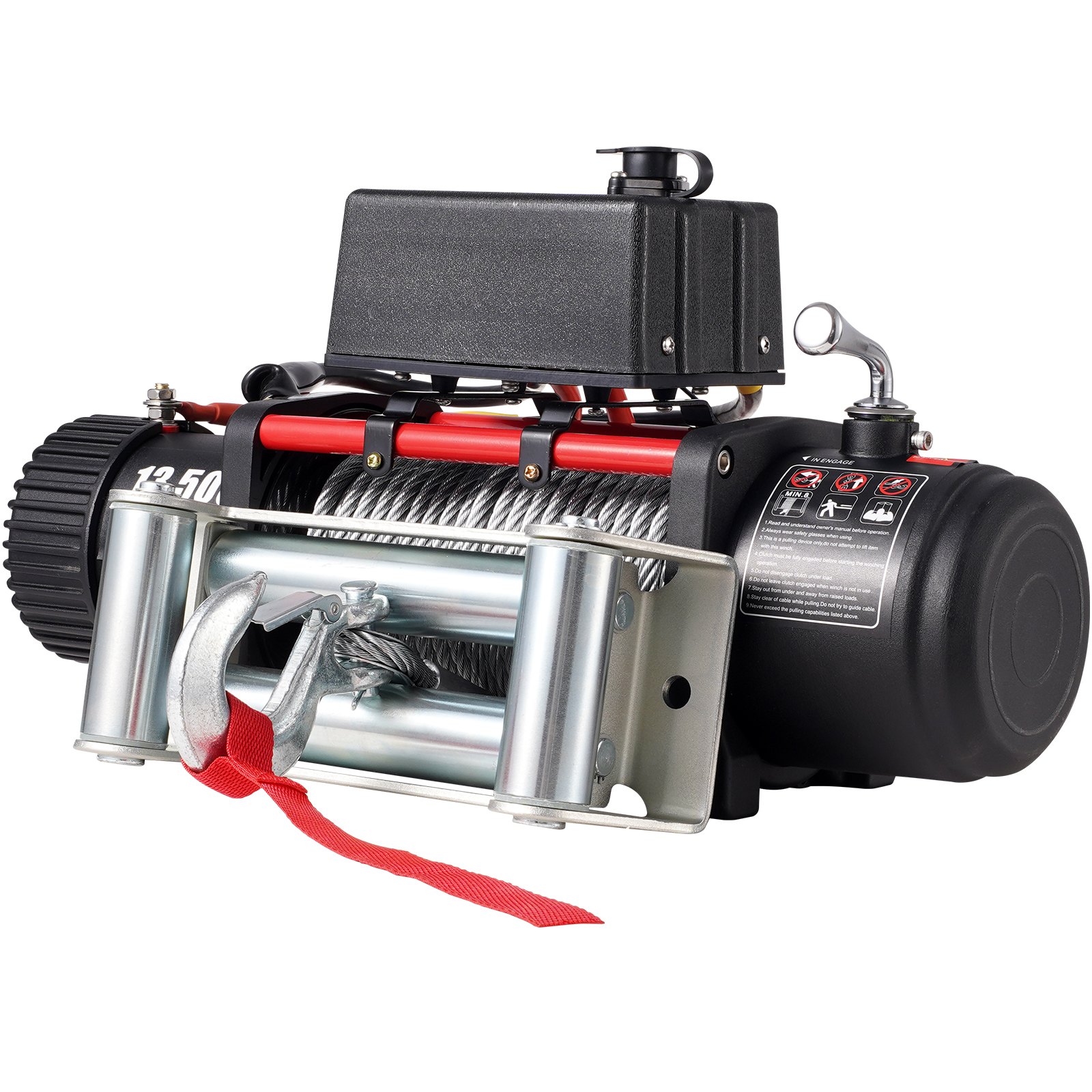 13500lbs/6123.5 kg 12V Recovery Electric Winch Truck Trailer Rope Remote Control