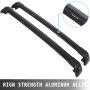 Lockable Cross Bar for BMW X5 F15 2014-2021 Roof Rack Rail Black Pair Aluminum