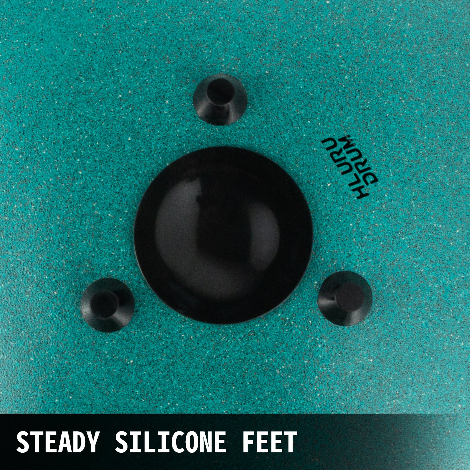 Tongue Drum 14Note Dish Shape Drum 14 Inch Dia. w/ Rope Decoration Mineral Green