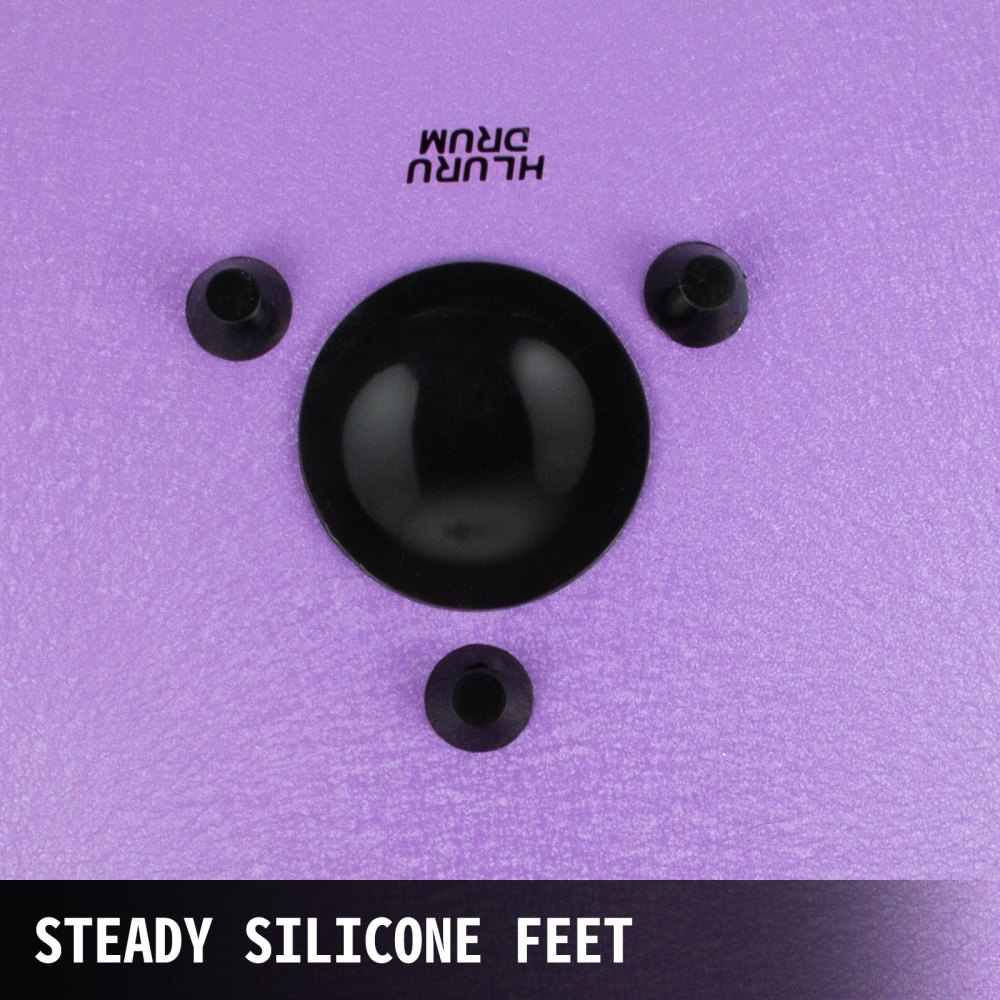 Tongue Drum 14" 14 Notes Dish Pan Drum Handpan Music Book Steel Drum Purple