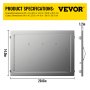 VEVOR BBQ Access Door 20W x 14H Inch, Horizontal Single BBQ Door Stainless Steel, Outdoor Kitchen Doors for BBQ Island, Grilling Station, Outside Cabinet