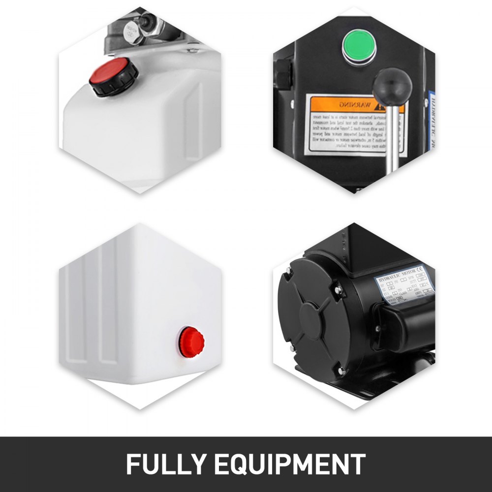 VEVOR 220-240V Car Lift Hydraulic Power Pack Lift Gates Vehicle Hoist 2950 PSI Hydraulic Powerpack 2.2 HP Hydraulic Power Pack For 2 & 4 post Lifts Car Lift Hydraulic Power Unit 14 Liter/3.5Gallon