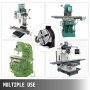 Vertical & Horizontal 5.9" Dividing Head Round Rotary Working Table