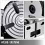 VEVOR 150mm/5.9In Vertical & Horizontal Rotary Table, 150MM Dividing Head Round Rotary Working Table Milling Machine Index System Adjustable Screw 5.9 Inch Dividing Plate Index System