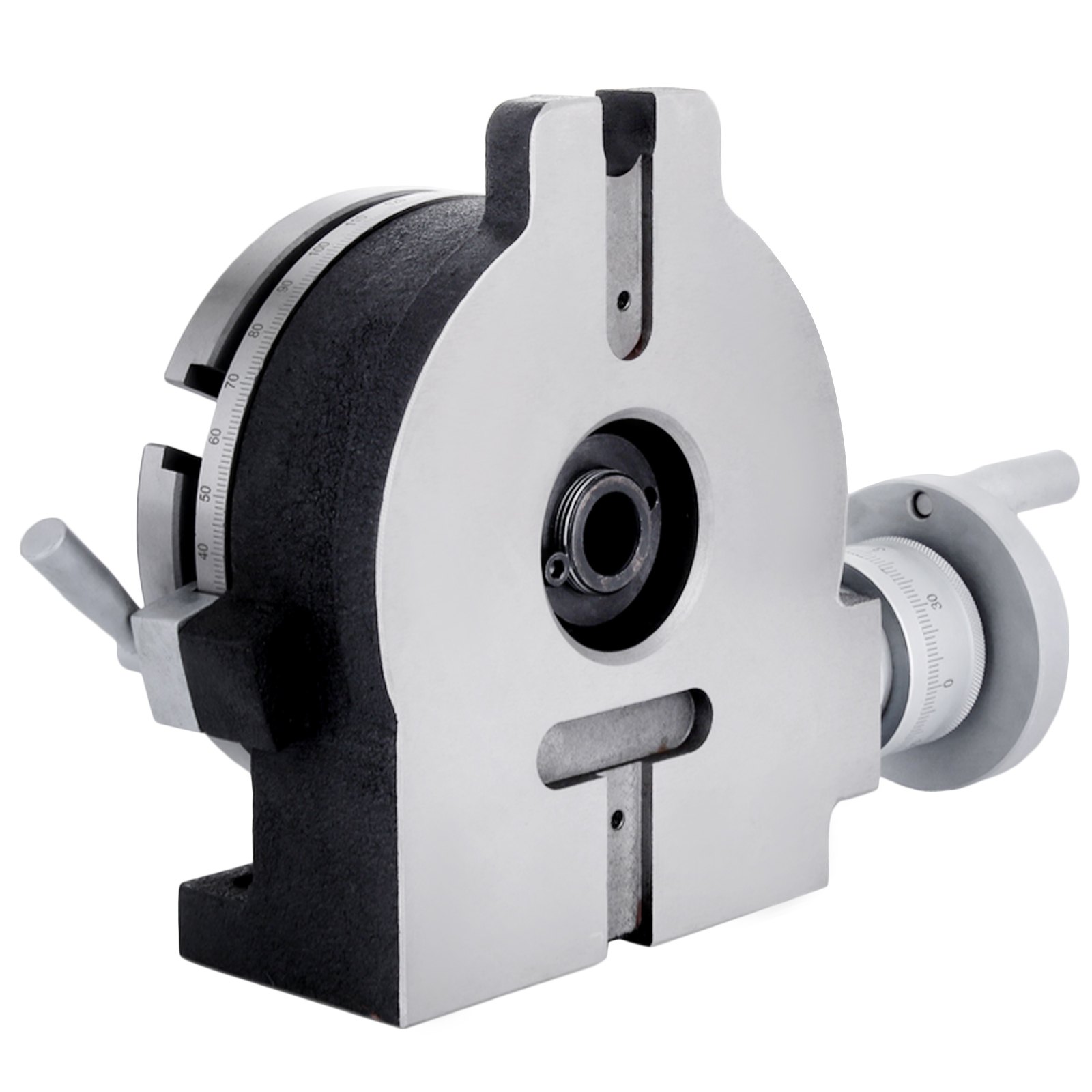 Dividing Attachment Rotary Table 360 ° Horizontal Vertical 150mm/6" 4-jaw Chuck