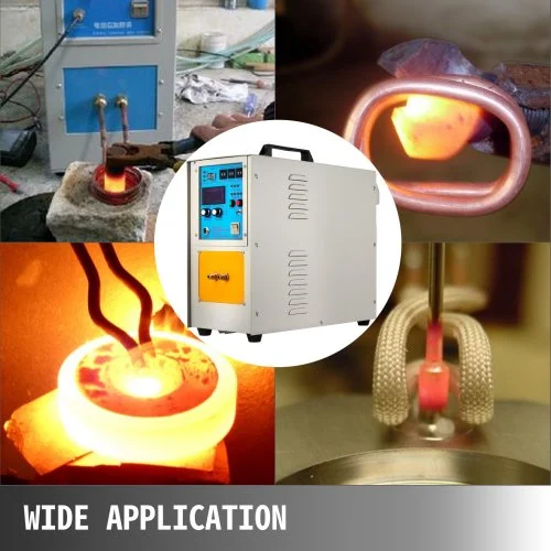 15KW High Frequency Induction Heater Furnace - 30-80KHz, 220V, 40°C-2000°C For Metalworking, Jewelry, Forging
