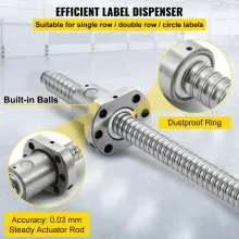 Rm1605-1000mm anti-backlashed ballscrew+bf12/bk12 Stamina Cnc Axis C7 Standard