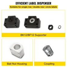 Rm1605-1000mm anti-backlashed ballscrew+bf12/bk12 Stamina Cnc Axis C7 Standard