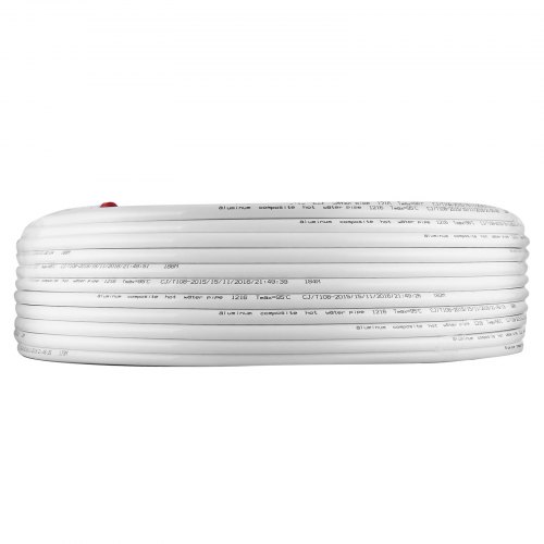 VEVOR 984Ft Roll of 1/2" PEX-AL-PEX Tubing Oxygen Barrier Radiant Floor PEX Pipe Radiant Heat Floor Heating Plumbing 300M Inner Aluminum Layer PEX Tubing Pipe(300m)
