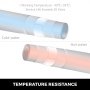 VEVOR pex-al-pex tubing displaying temperature resistance for hot and cold water.