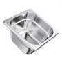 VEVOR 6 Pack Stainless Steam Hotel Pans, 1/6 Size Table Steam Pan, 4 Inch Deep, Anti Jam Restaurant Supplies Reusable Rustproof Catering Storage for Home, Party, Restaurant, Hotel, Buffet