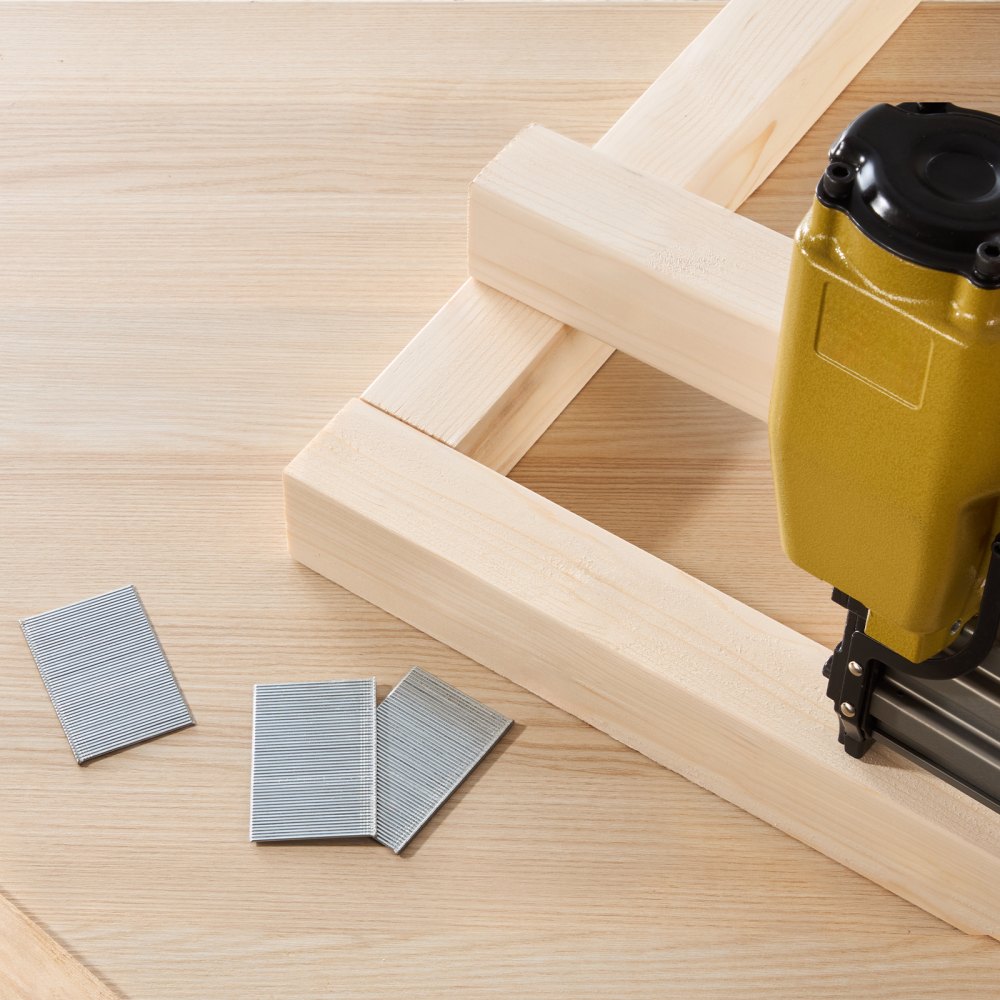 VEVOR 16 Gauge Finish Nails, 2 in Straight Finishing Nails, 2500-Count Galvanized Finishing Nail, Heavy-Duty 16 GA Brad Nail with Galvanized Anti-Rust Process, for Most 16GA Straight Finish Nailers