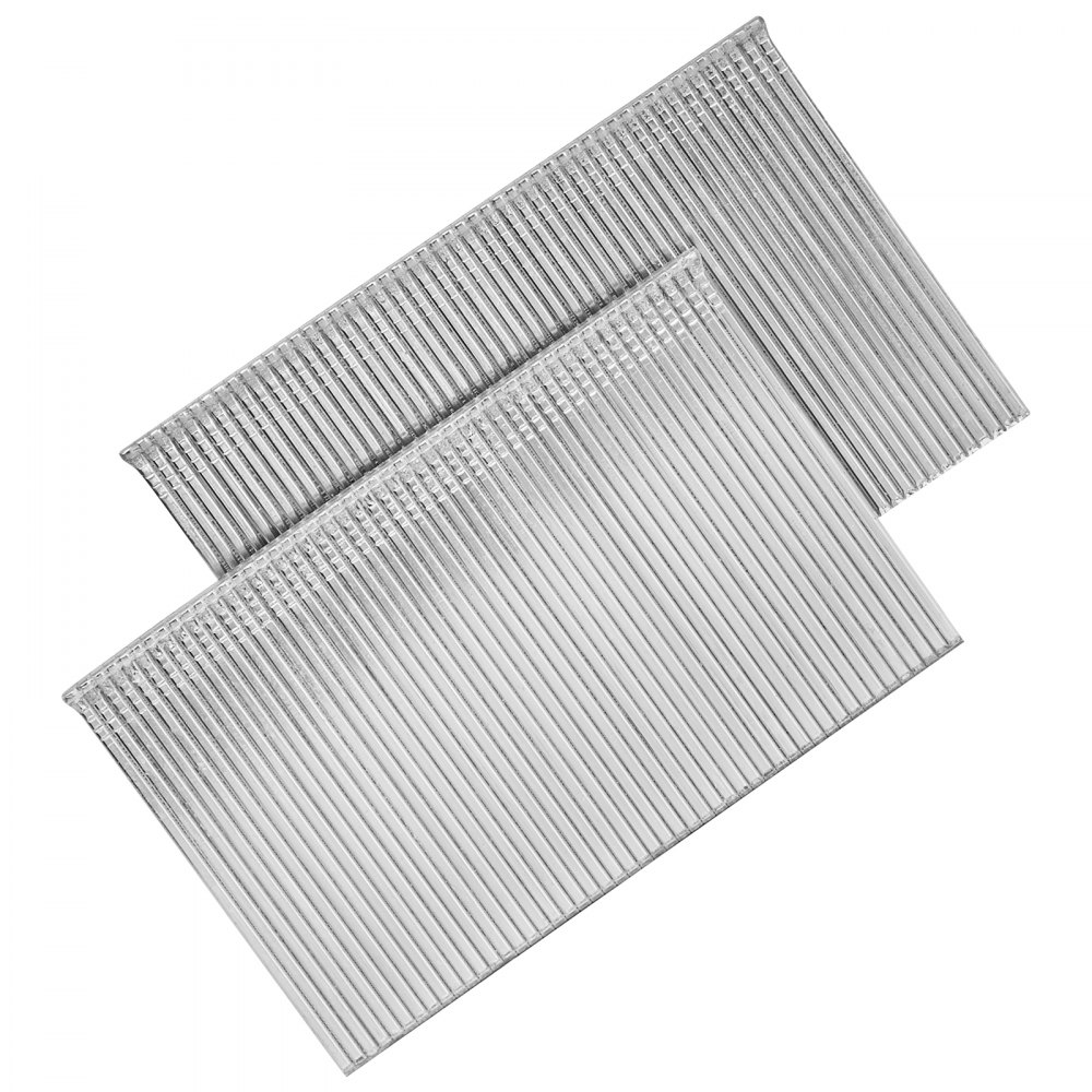 VEVOR 16 Gauge Finish Nails, 2 in Straight Finishing Nails, 2500-Count Galvanized Finishing Nail, Heavy-Duty 16 GA Brad Nail with Galvanized Anti-Rust Process, for Most 16GA Straight Finish Nailers