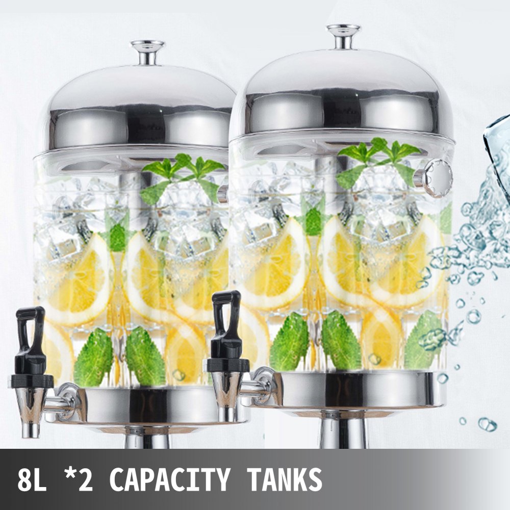 6L Acrylic Backpack Dual Tank Beverage Dispenser Drink Liquid Beer Dispenser  kit