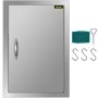 43X61cm BBQ Door Single Access Door Modern Frame Superior Stainless Steel