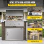 VEVOR bbq access door for outdoor kitchens, bbq islands, and kitchen sinks.