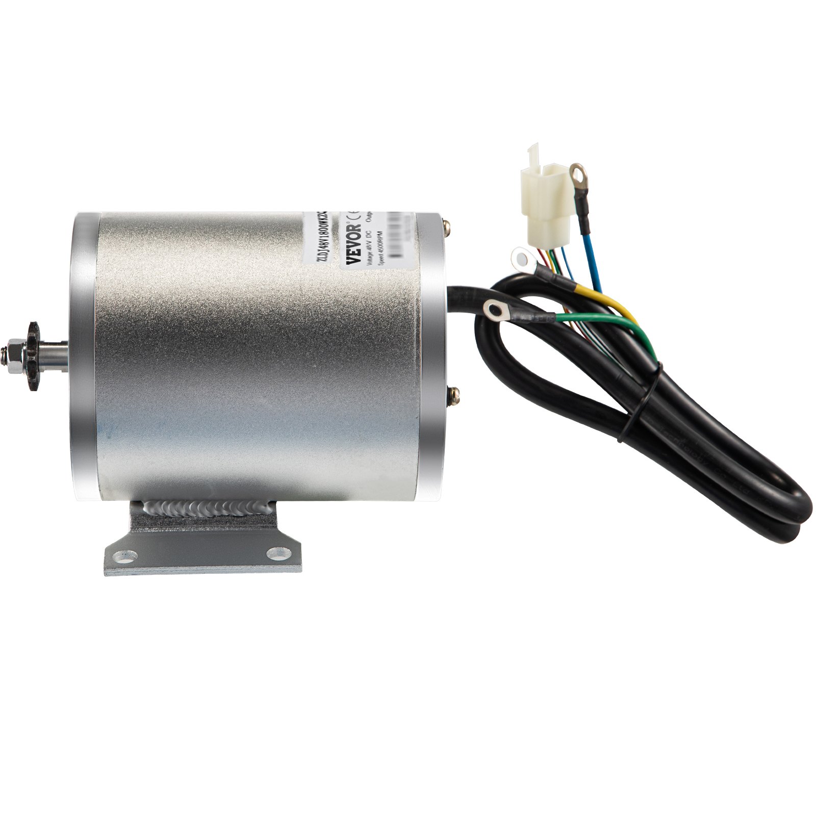 VEVOR 1800W Electric DC Motor Kit - 48V 4500rpm Brushless Motor with 33A High Speed Controller and Throttle Grip Kit for Go Karts E-Bike Electric Throttle Motorcycle Scooter DIY Part