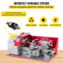 VEVOR 7×12 Mini Metal Turning Lathe machine Automatic Metal Wood Drilling 600W Metalworking Woodworking Motorized Cutter Milling