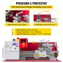 VEVOR 7×12 Mini Metal Turning Lathe machine Automatic Metal Wood Drilling 600W Metalworking Woodworking Motorized Cutter Milling