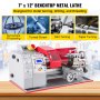 VEVOR Metal Mini Lathe Turning Machine 7"x12" Metalworking 50-2500 RPM Home DIY