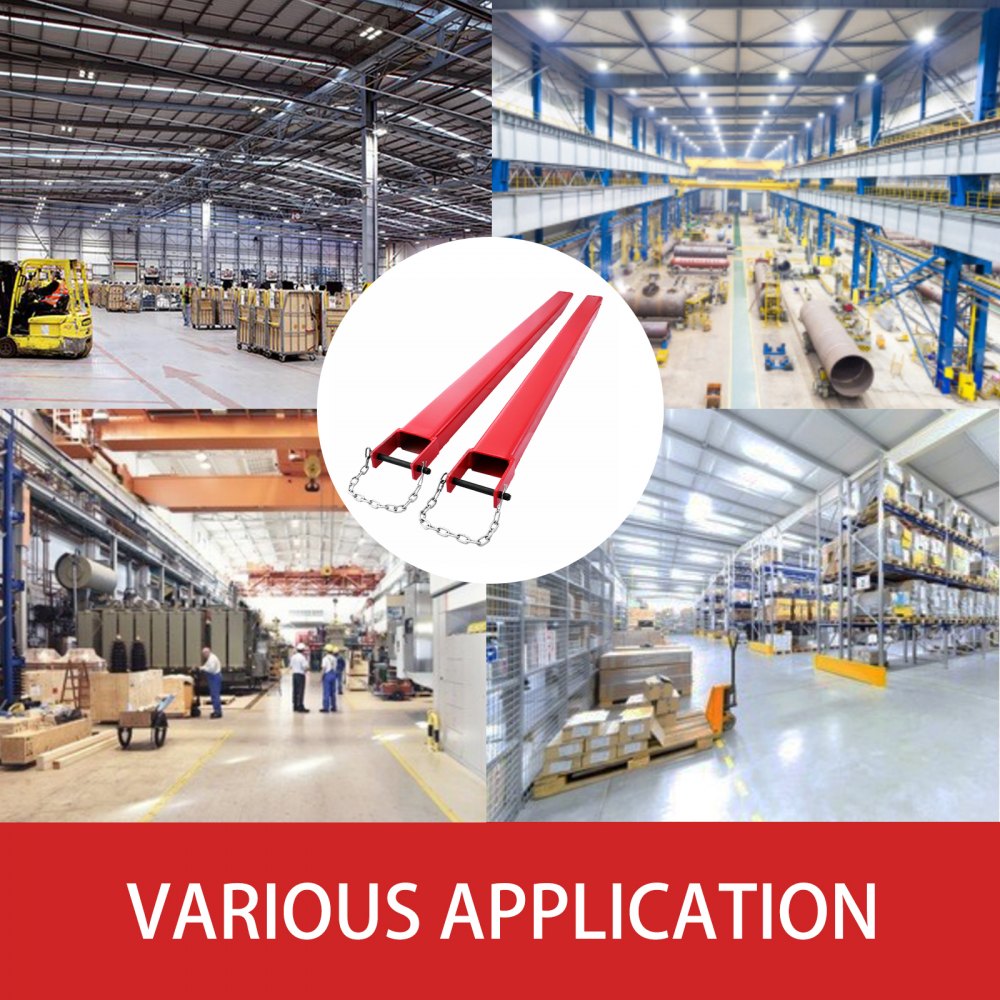 Pallet Fork Extensions Forklift Extensions 74.4x4.1inch for Forklift Truck Loaders