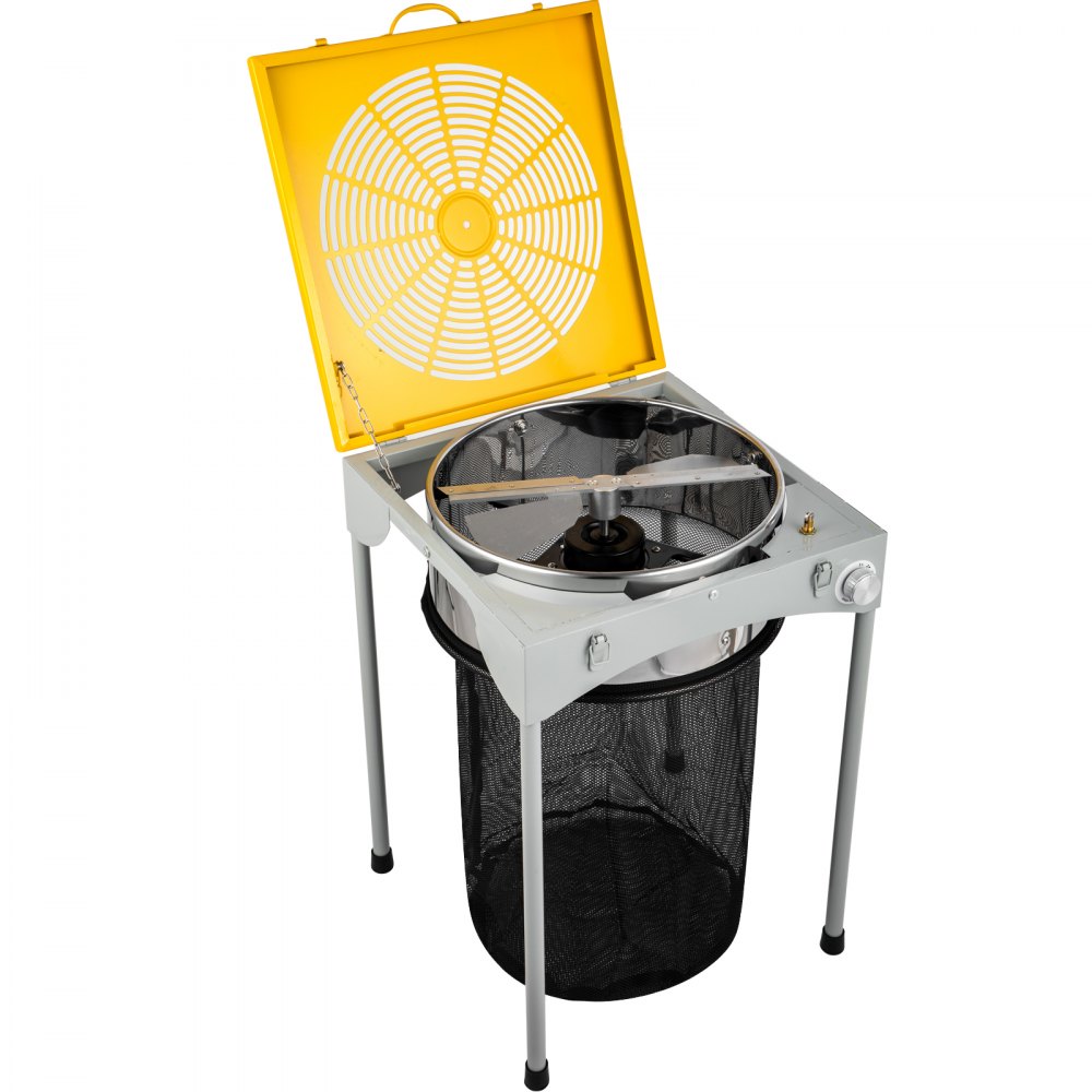 VEVOR Bud Leaf Trimmer, 18 inch Adjustable 3 Speed, Electric Hydroponic Dry or Wet Plant Trimming Machine with Sharp Stainless Steel Blades, Twisted Spin Cut for Flowers, Leaves, Herbs, Yellow