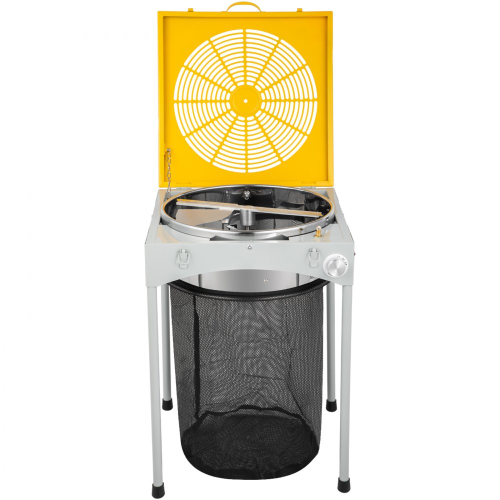 VEVOR Bud Leaf Trimmer, 18 inch Adjustable 3 Speed, Electric Hydroponic Dry or Wet Plant Trimming Machine with Sharp Stainless Steel Blades, Twisted Spin Cut for Flowers, Leaves, Herbs, Yellow