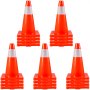 VEVOR 20Pack 18\" Traffic Cones, Safety Road Parking Cones Βάση PVC, Πορτοκαλί κώνος κυκλοφορίας με αντανακλαστικά κολάρα, Κώνοι κατασκευών κινδύνου για στάθμευση στο σπίτι