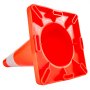VEVOR 20Pack 18\" Traffic Cones, Safety Road Parking Cones PVC Base, Orange Traffic Cone with Reflective Collars, Hazard Construction Cones for Home Traffic Parking