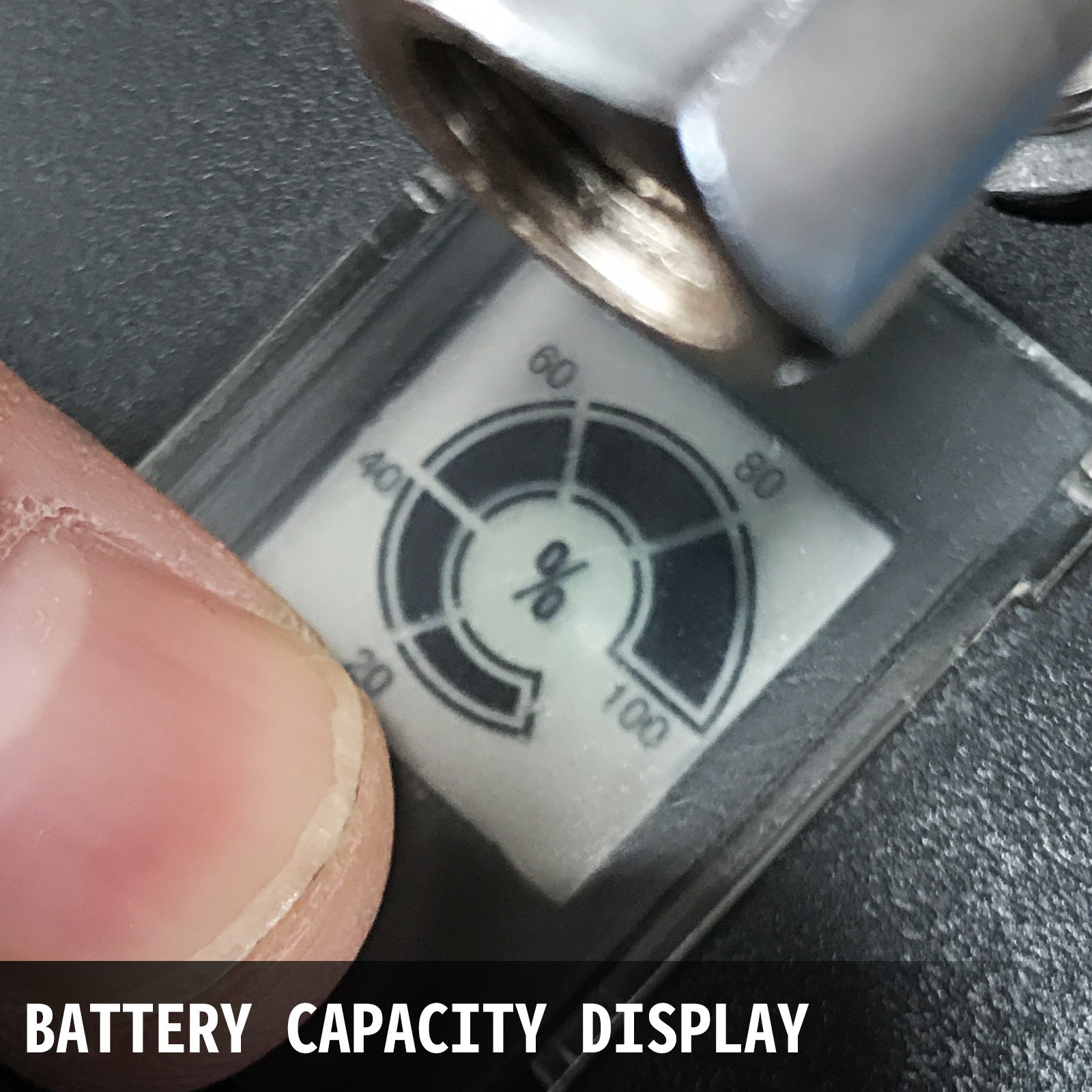 VEVOR 18V Cordless Grease Gun, 10000 PSI/690 bar LCD Display, Locking Button, Stable Pressure Hose