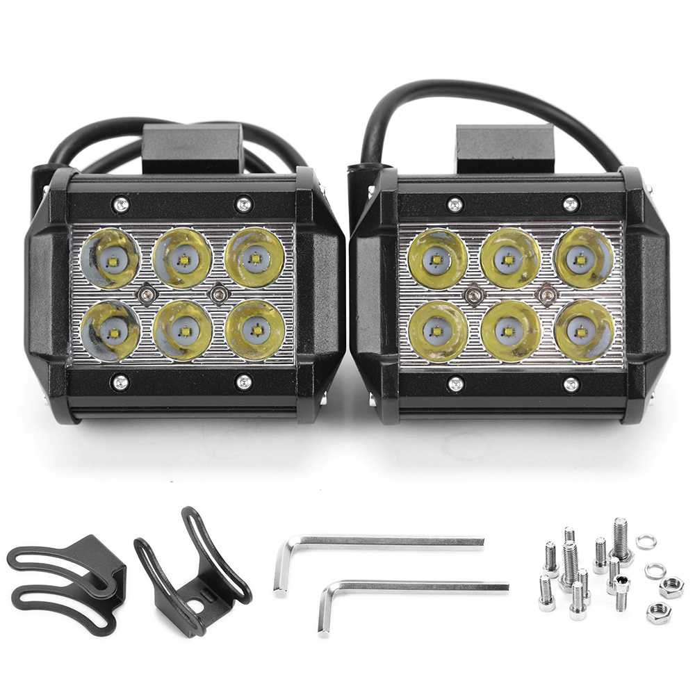 2 X 18w 4" Spot Work Light Cree Quakeproof Off Road Suministro de alta industria ligera