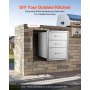VEVOR 18x23 Inch Outdoor Kitchen Stainless Steel Triple Access BBQ Drawers with Chrome Handle, 18 x23 x 23 Inch