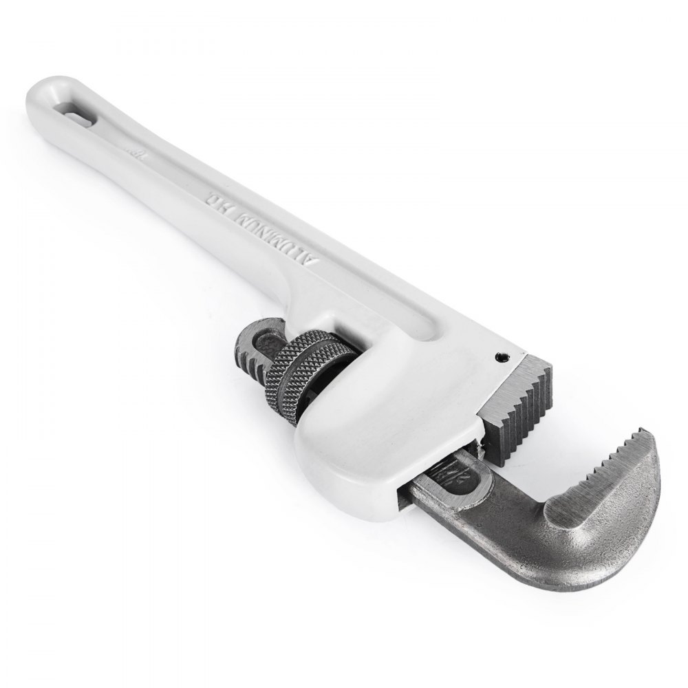 18" Large Aluminum Pipe Wrench Straight Head Adjustable Plumbing Adaptable