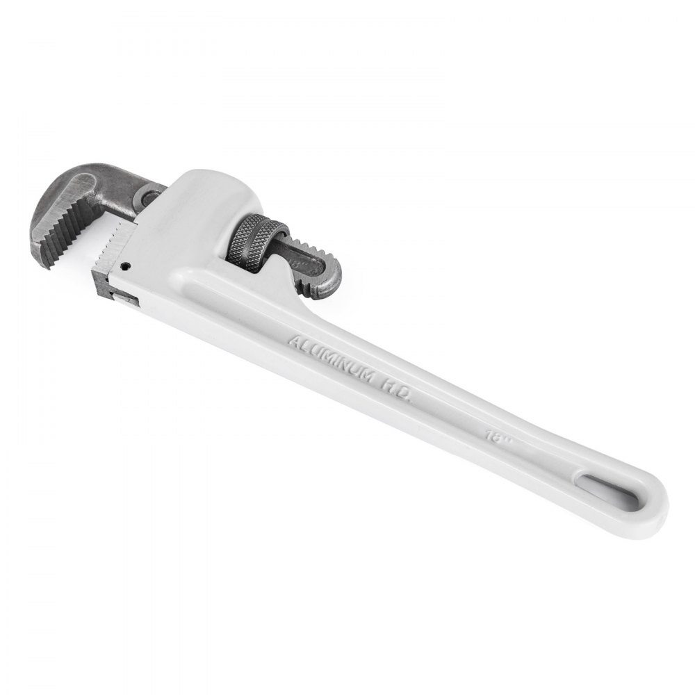 18" Large Aluminum Pipe Wrench Straight Head Adjustable Plumbing Adaptable