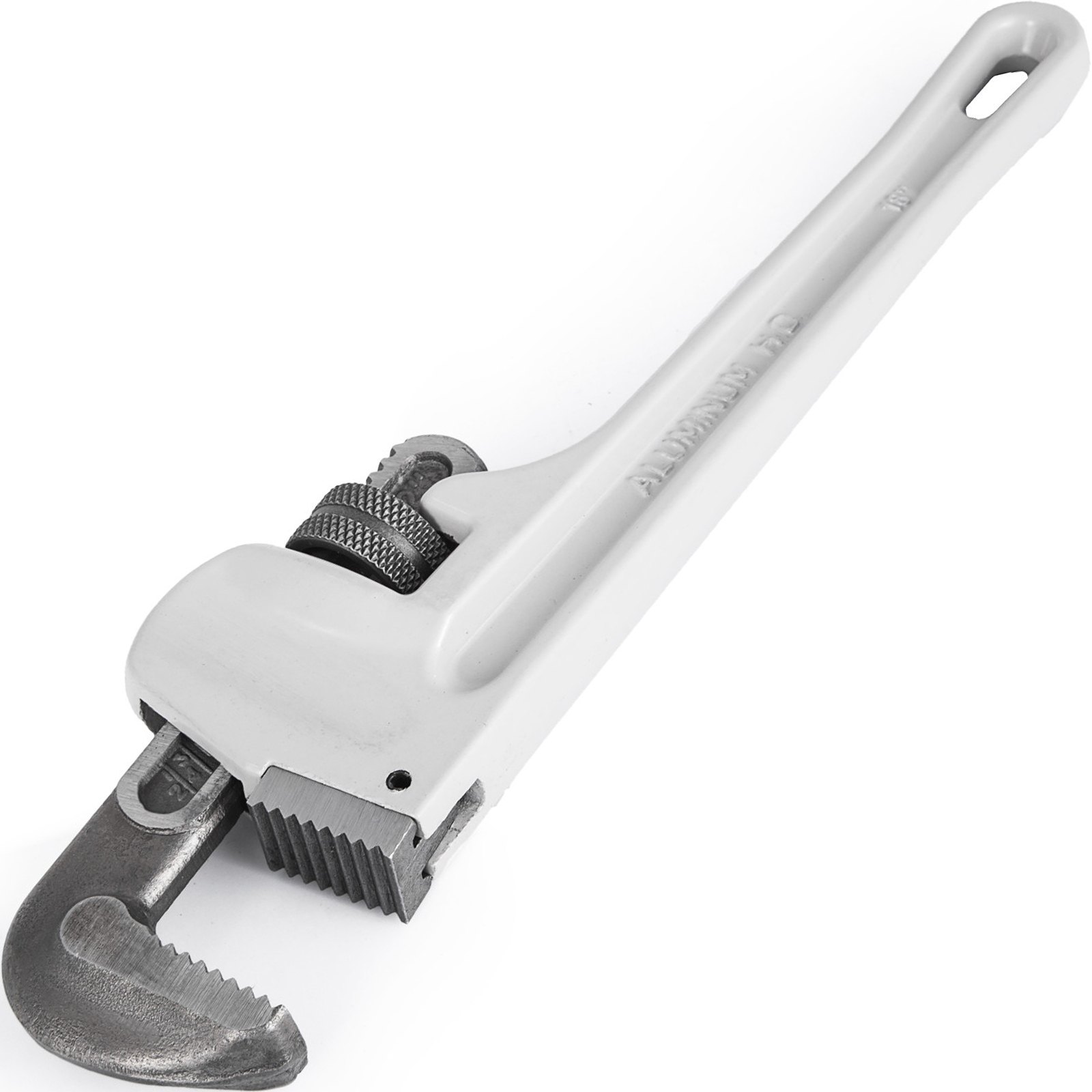 18" Large Aluminum Pipe Wrench Straight Head Adjustable Plumbing Adaptable