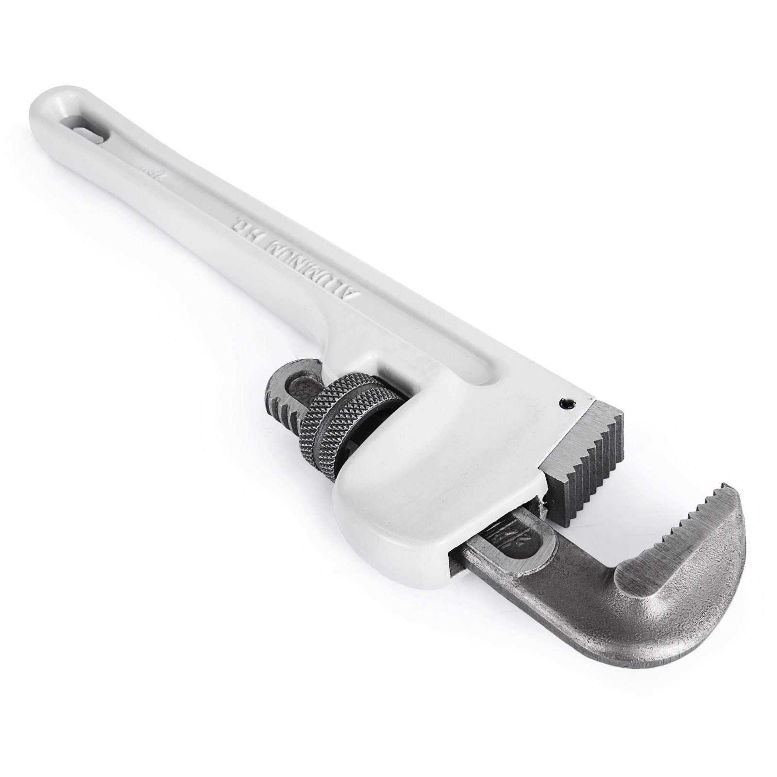 18" Large Aluminum Pipe Wrench Straight Head Adjustable Plumbing Adaptable