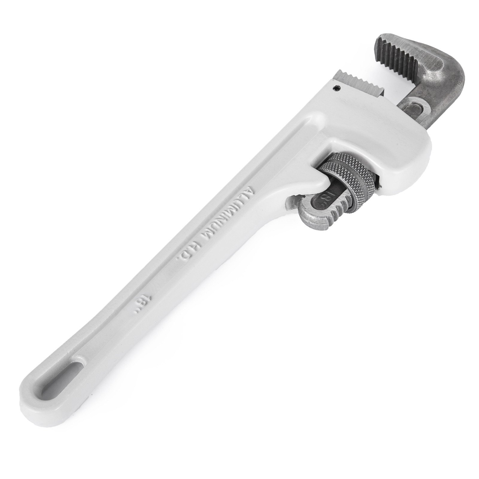 18" Large Aluminum Pipe Wrench Straight Head Adjustable Plumbing Adaptable