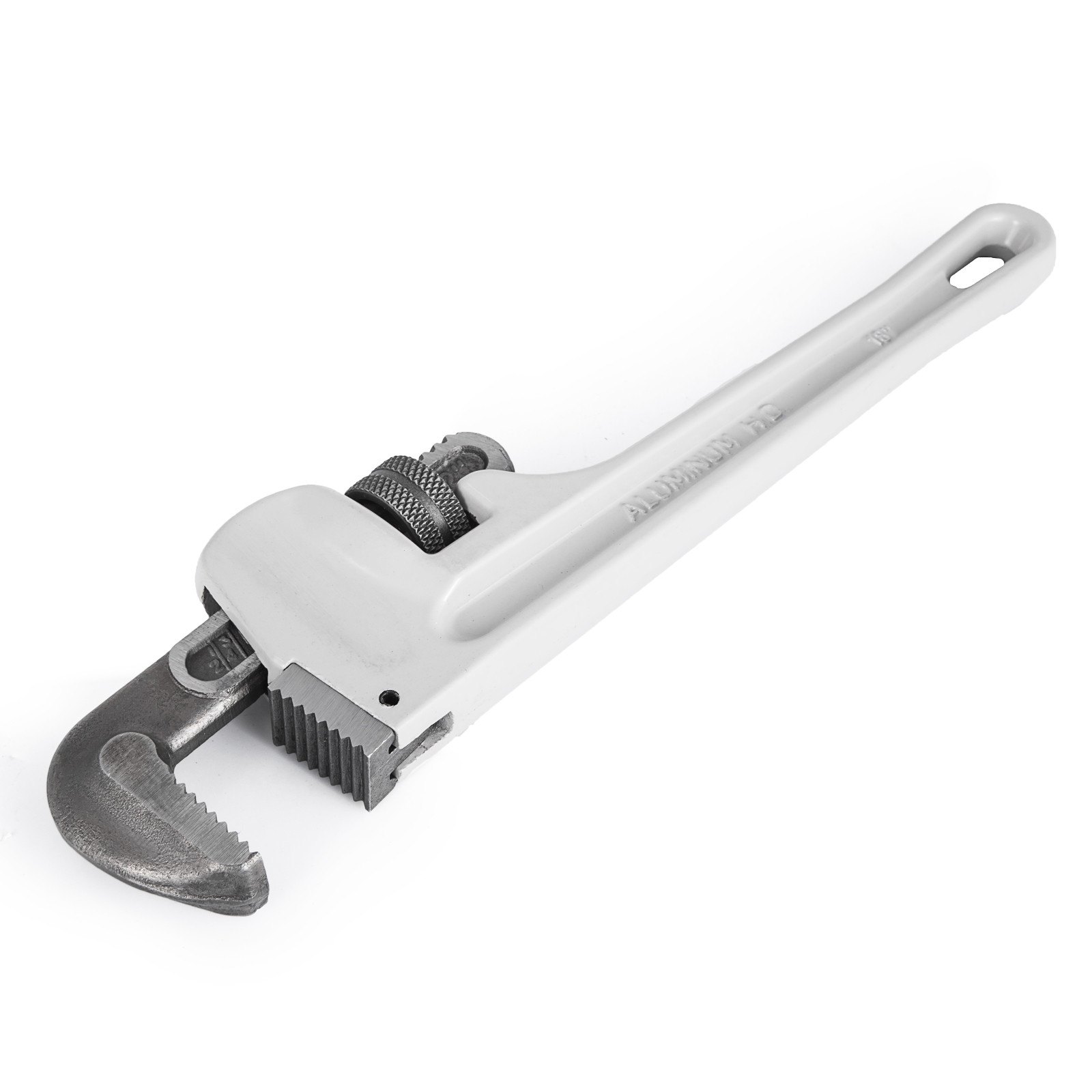 18" Large Aluminum Pipe Wrench Straight Head Adjustable Plumbing Adaptable