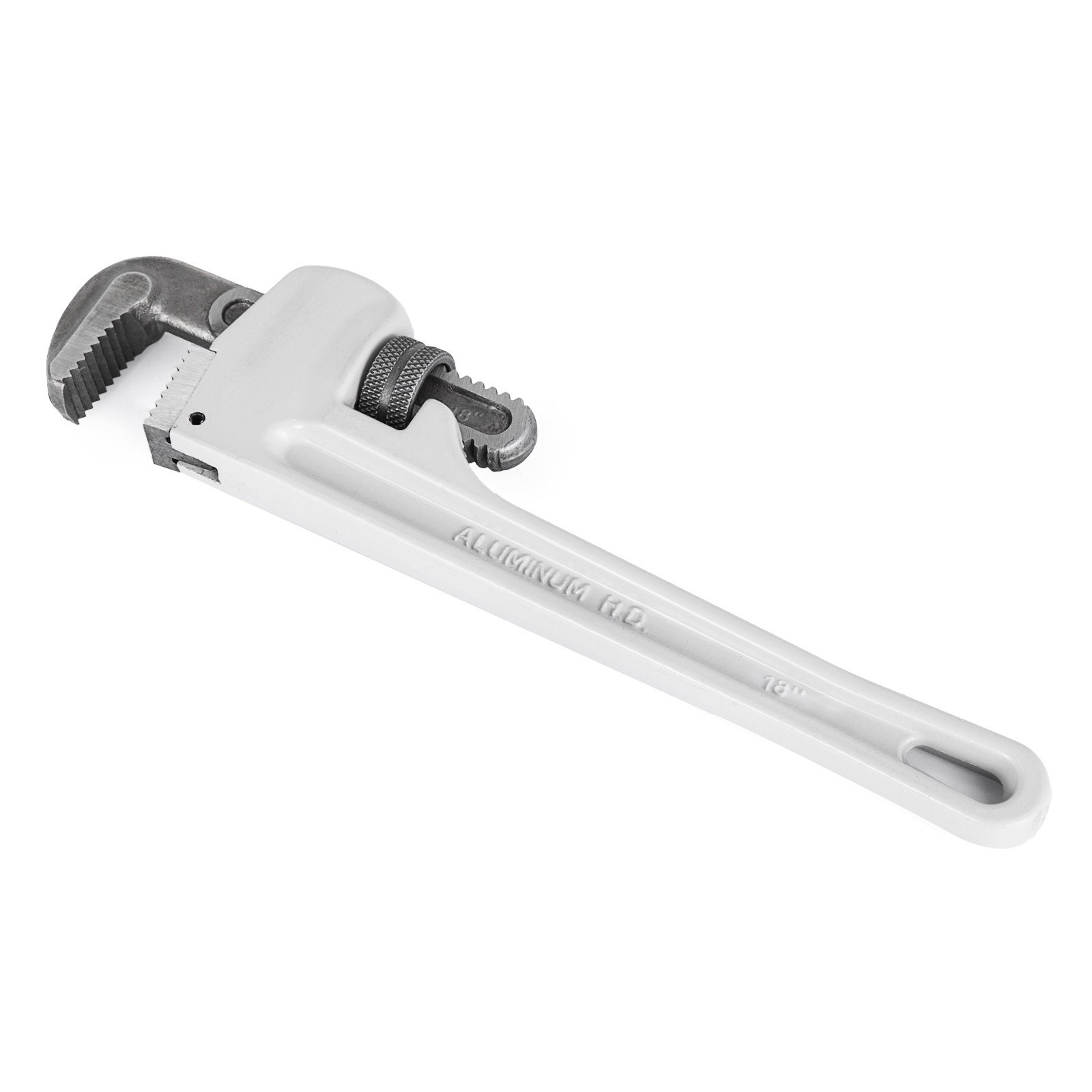 18" Large Aluminum Pipe Wrench Straight Head Adjustable Plumbing Adaptable