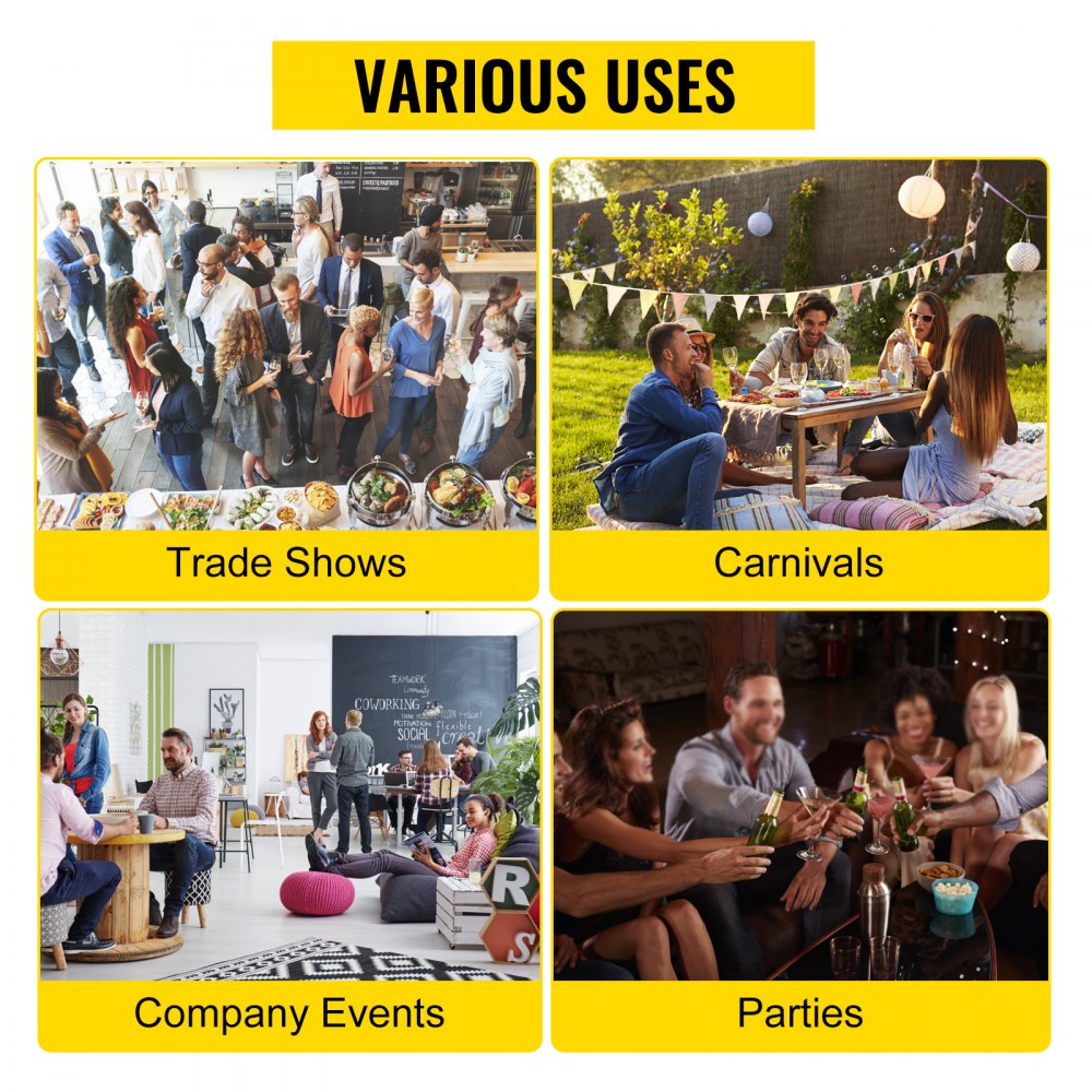 VEVOR 18 inch Spinning Prize Wheel, 14 Slots Spinning Wheel with Height Adjustable Stand, Roulette Wheel with a Dry Erase, and a Storage Bag, Win Fortune Spin Games in Party Pub Trade Show Carnival