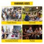 VEVOR 45.7 cm Prize Wheel Tripod Floor Stand Color Prize Wheel Fortune Spinner 14 Slots Dry Ease Tradeshow Fortune Spinning Game (45.7 cm)