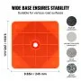 VEVOR Safety Cones, 2 Pack 18 inch Collapsible Traffic Cones, Construction Cones with Reflective Collars, Wide Base and A Storage Bag, for Traffic Control, Driving Training, Parking Lots