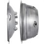 VEVOR Polished 19.5" 10 Lug Wheel Simulators Stainless Steel Bolt Kit Hubcap Kit Fit for 2005-2020 Ford F450/F550 2WD Trunk Dually Wheel Cover Set