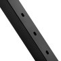 VEVOR Cable Railing Post 36x2x2in/91.4x5.1x5.1 cm 30° Angled Hole Stair Railing Post Black 1Pc
