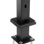 VEVOR Cable Railing Post 36x2x2in/91.4x5.1x5.1 cm 30° Angled Hole Stair Railing Post Black 1Pc