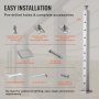 VEVOR cable railing post with pre-drilled holes, easy installation, and complete accessories kit.